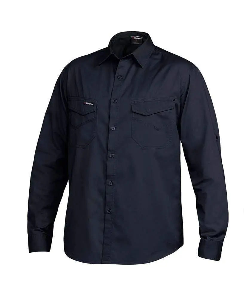 KingGee Tradies Long Sleeve Work Shirt K14350 Metro Workwear.
